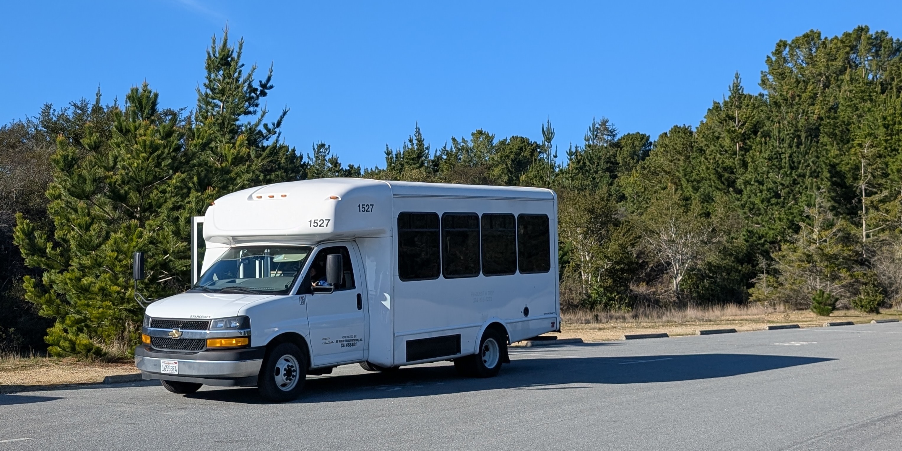 SamCoast vehicle in a park parking lot